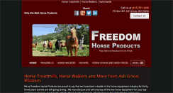 Desktop Screenshot of freedomhorseproducts.com