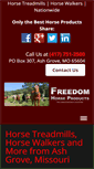 Mobile Screenshot of freedomhorseproducts.com